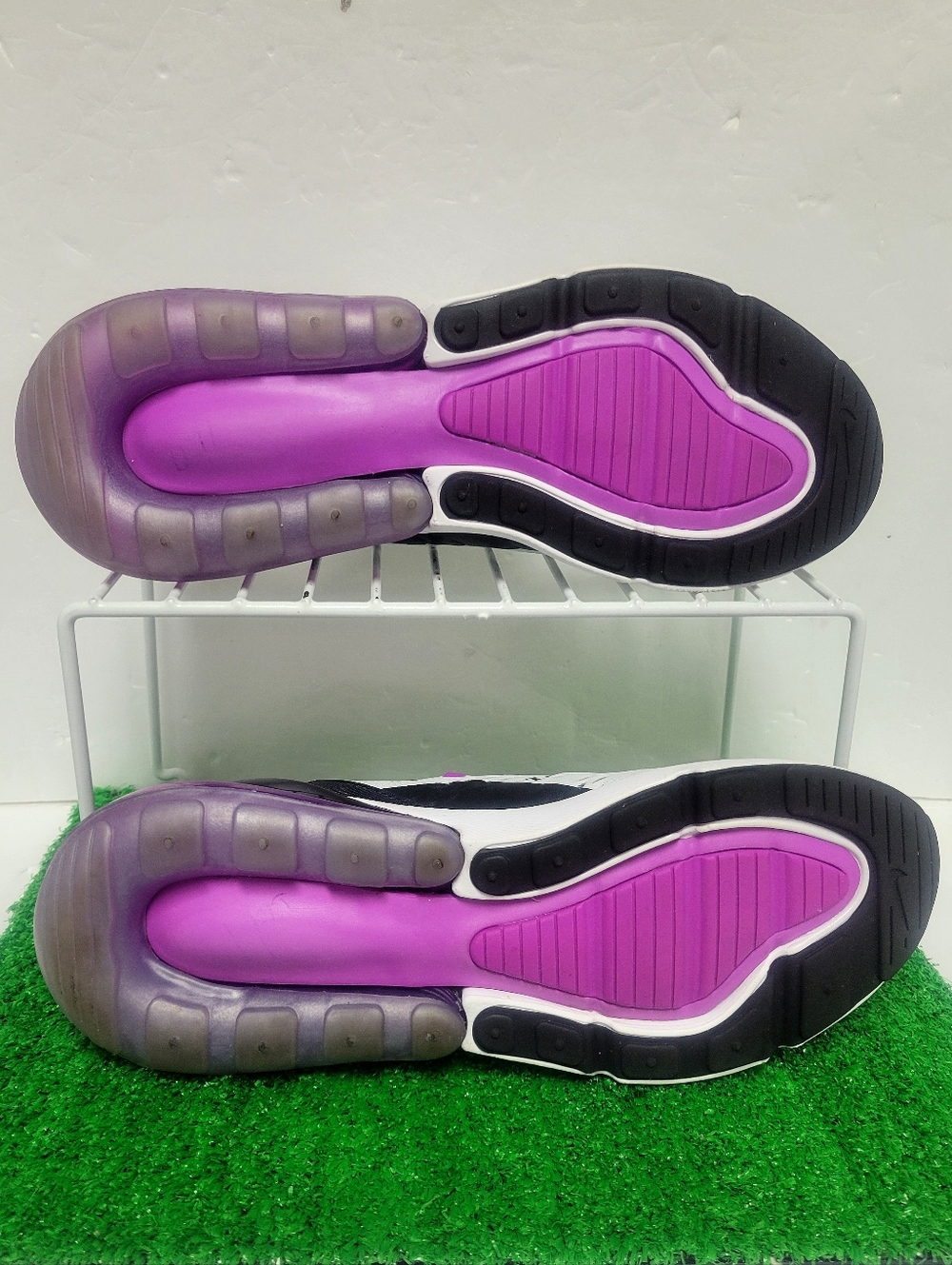 Nike Air Max 270 White Fuchsia Dream Women’s Sz 10 AH6789-113 Running Shoes - Picture 6 of 7